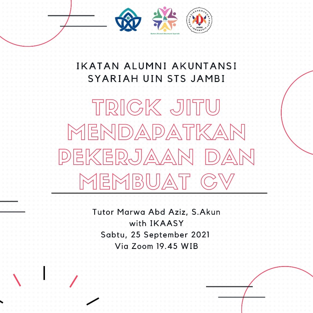 ACCOUNTING STUDY CLUB WITH IKAASY SERIES 5: TRICK JITU MENDAPATKAN PEKERJAAN DAN MEMBUAT CV