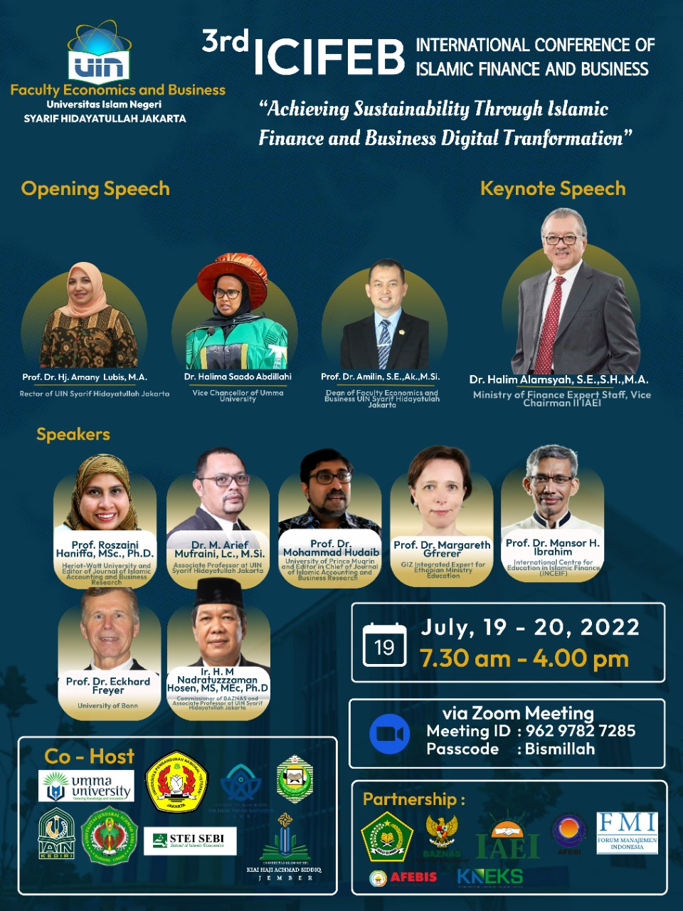 FEBI UIN Menjadi Co Host di ICIFEB 3rd International Conference of Islamic Finance and Business