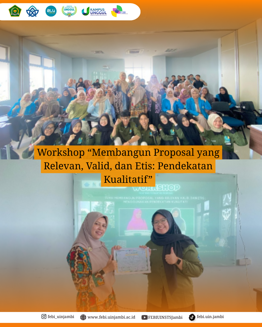 Workshop “Membangun Proposal yang Relevan, Valid, dan Etis: Pendekatan Kualitatif”