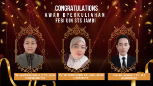 Apresiasi Prestasi dan Perkuat Kinerja Dosen, FEBI UIN STS Jambi Bagikan Award dan Sosialisasikan BKD SISTER